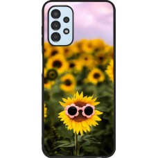 Samsung Galaxy A13 5G Case Hülle - Silikon schwarz Sunflower with glasses 2026