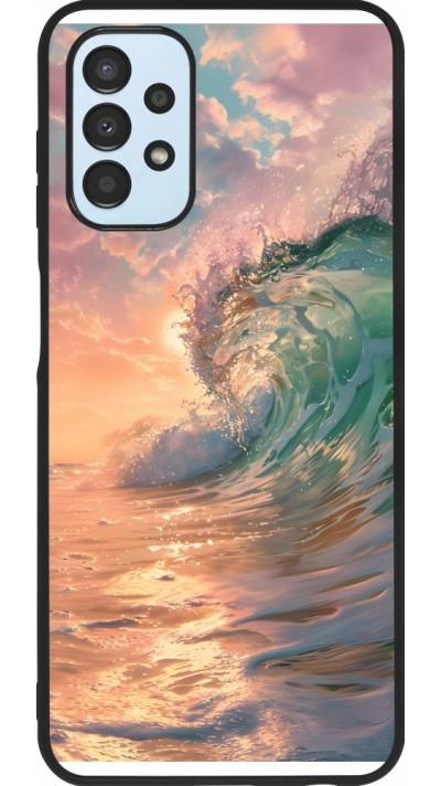 Samsung Galaxy A13 5G Case Hülle - Silikon schwarz Wave Sunset
