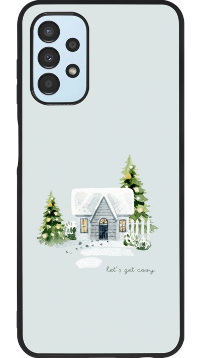 Samsung Galaxy A13 5G Case Hülle - Silikon schwarz Winter 25 Cosy House