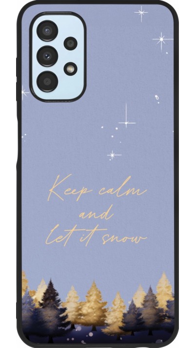 Samsung Galaxy A13 5G Case Hülle - Silikon schwarz Winter 25 Winter illustration of trees