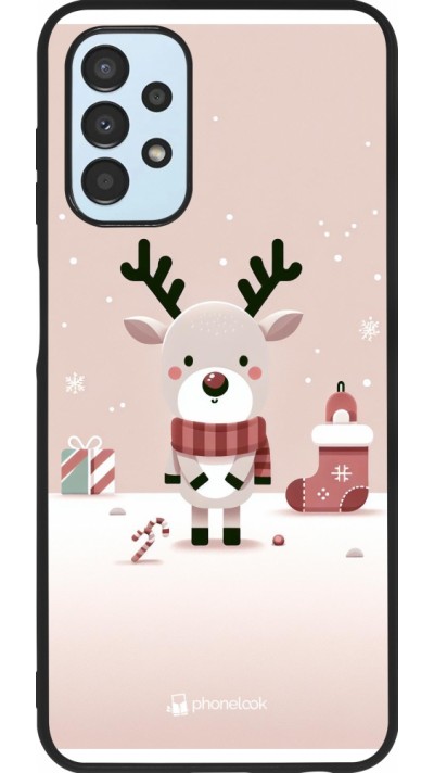 Samsung Galaxy A13 5G Case Hülle - Silikon schwarz Weihnachten 2023 Choupinette Rentier