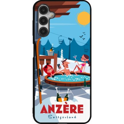 Samsung Galaxy A14 5G Case Hülle - Silikon schwarz Anzère Mountain Jacuzzi