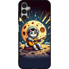 Samsung Galaxy A14 5G Case Hülle - Silikon schwarz AstroKatze RockMond