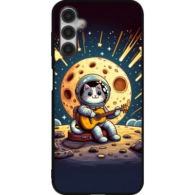 Samsung Galaxy A14 5G Case Hülle - Silikon schwarz AstroKatze RockMond