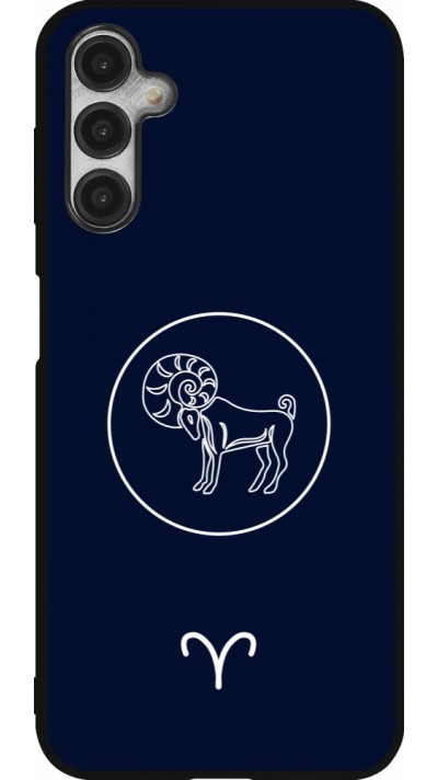 Samsung Galaxy A14 5G Case Hülle - Silikon schwarz Astrologie Widder