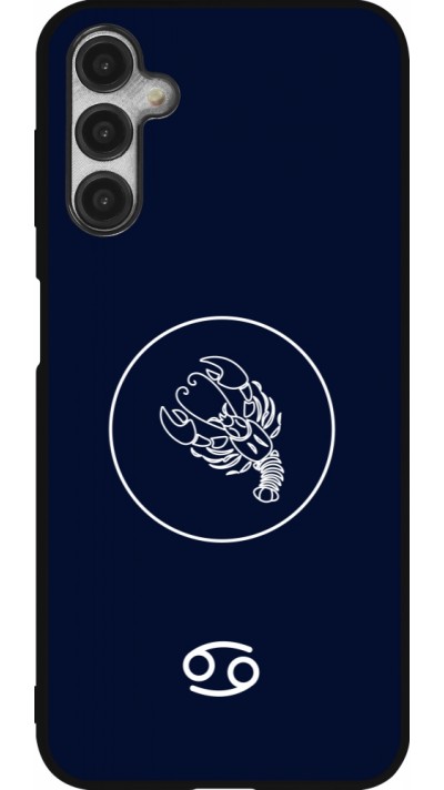 Samsung Galaxy A14 5G Case Hülle - Silikon schwarz Astrologie Krebs