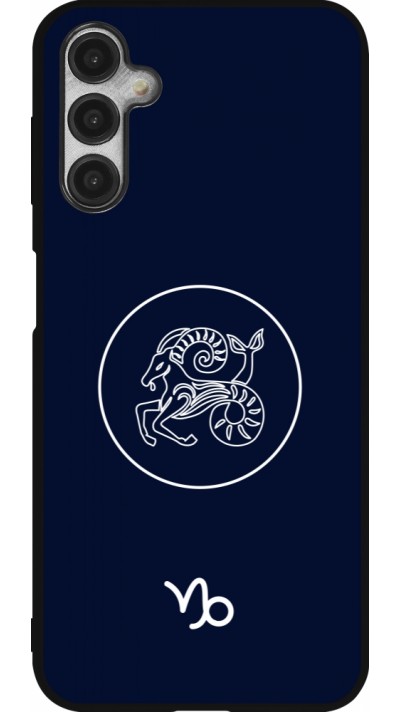 Samsung Galaxy A14 5G Case Hülle - Silikon schwarz Astrologie Steinbock