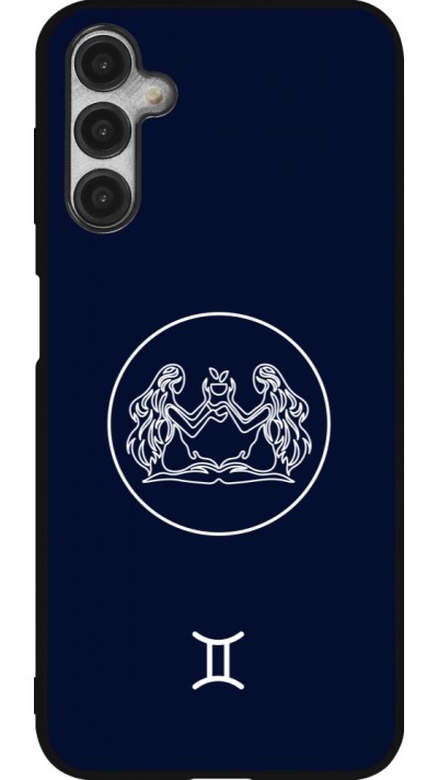 Samsung Galaxy A14 5G Case Hülle - Silikon schwarz Astrologie Zwillinge