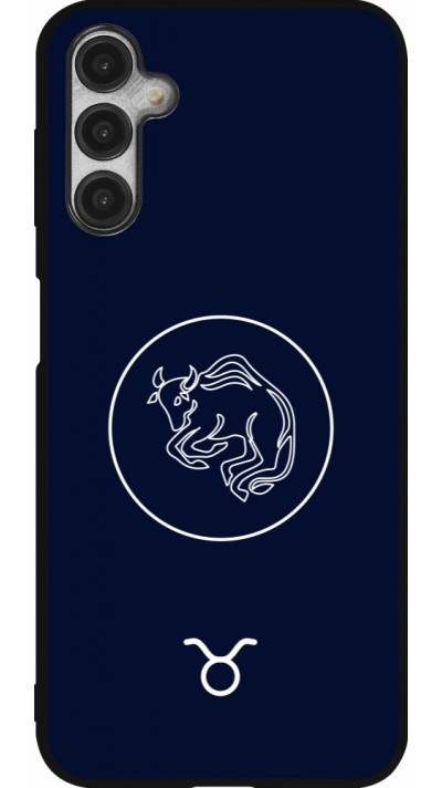 Samsung Galaxy A14 5G Case Hülle - Silikon schwarz Astrologie Stier