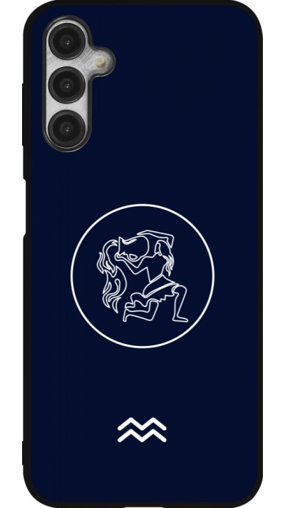 Samsung Galaxy A14 5G Case Hülle - Silikon schwarz Astrologie Wassermann