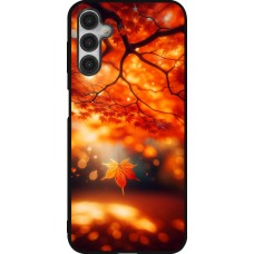Samsung Galaxy A14 5G Case Hülle - Silikon schwarz Herbst Magisch Orange