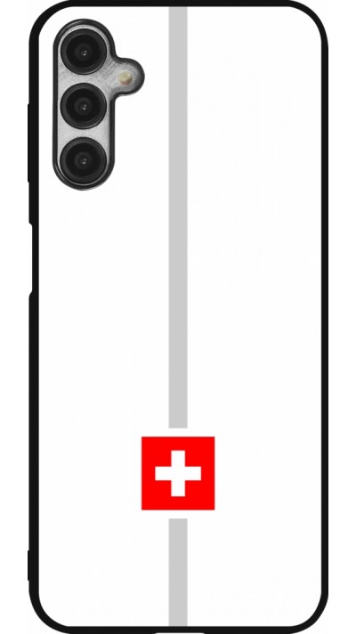 Samsung Galaxy A14 5G Case Hülle - Silikon schwarz Kanton CH weiss