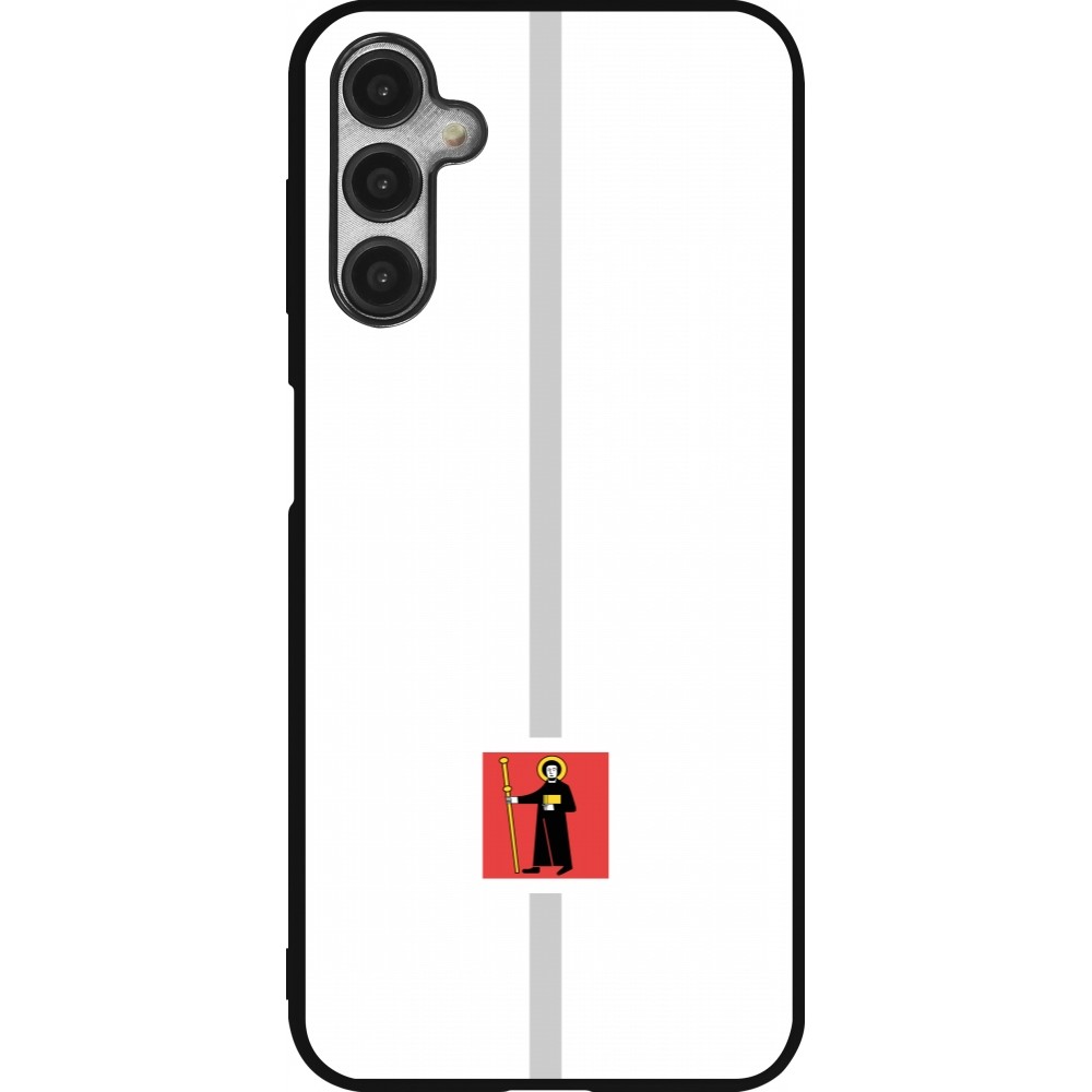 Samsung Galaxy A14 5G Case Hülle - Silikon schwarz Kanton GL weiss