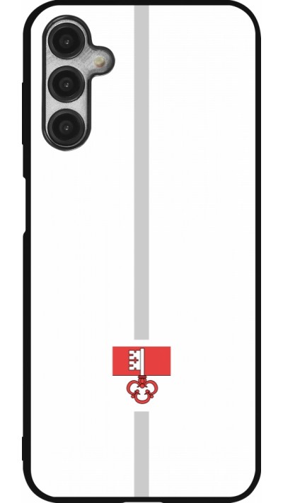 Samsung Galaxy A14 5G Case Hülle - Silikon schwarz Kanton OW weiss