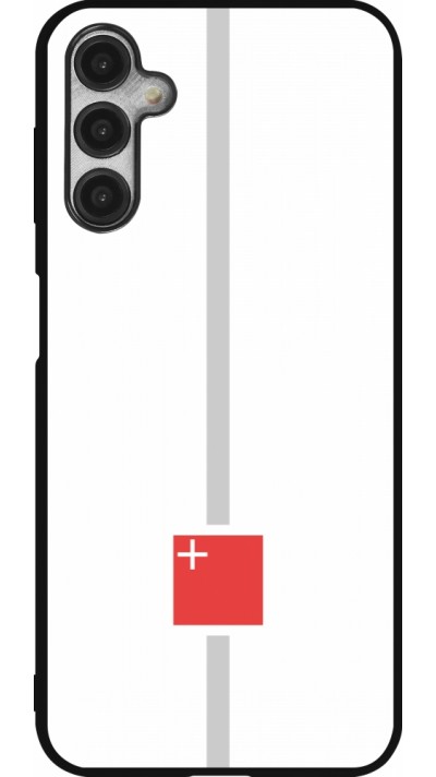 Samsung Galaxy A14 5G Case Hülle - Silikon schwarz Kanton SZ weiss