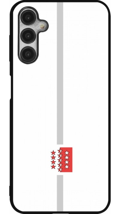 Samsung Galaxy A14 5G Case Hülle - Silikon schwarz Kanton VS weiss