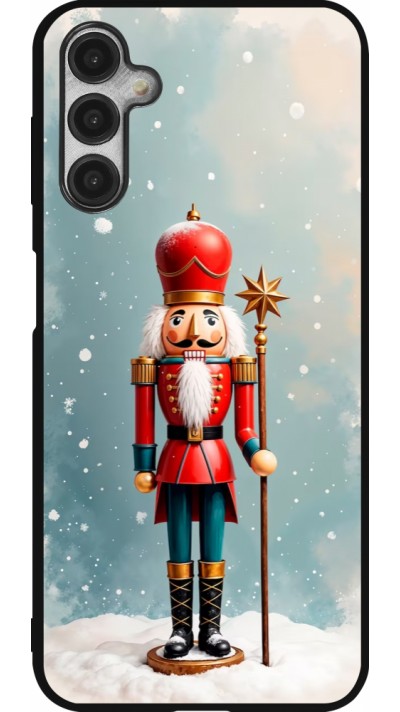 Coque Samsung Galaxy A14 5G - Silicone rigide noir Christmas 25 Nutcracker Snow