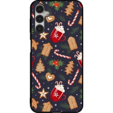 Coque Samsung Galaxy A14 5G - Silicone rigide noir Christmas 25 Pattern Gingerbread House