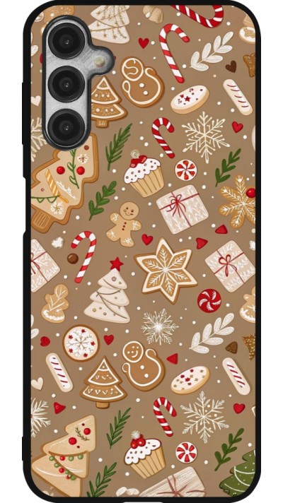 Coque Samsung Galaxy A14 5G - Silicone rigide noir Christmas 25 Pattern Ginger Cookie