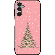 Coque Samsung Galaxy A14 5G - Silicone rigide noir Christmas 25 Pink Tree