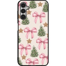 Coque Samsung Galaxy A14 5G - Silicone rigide noir Christmas 25 Vintage Ribbons