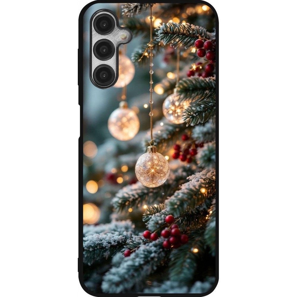 Coque Samsung Galaxy A14 5G - Silicone rigide noir Christmas 25 Xmas Decorated Tree