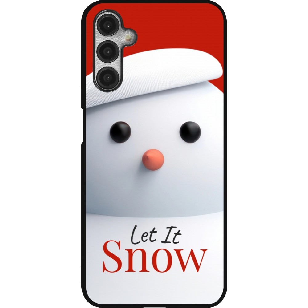 Coque Samsung Galaxy A14 5G - Silicone rigide noir Christmas 25 Xmas Snowman
