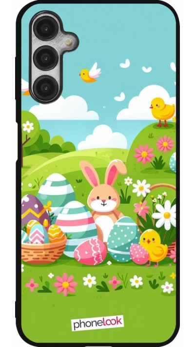 Samsung Galaxy A14 5G Case Hülle - Silikon schwarz Ostern 2025 Gruen