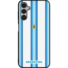 Coque Samsung Galaxy A14 5G - Silicone rigide noir Maillot de football Argentine 2026 personnalisable