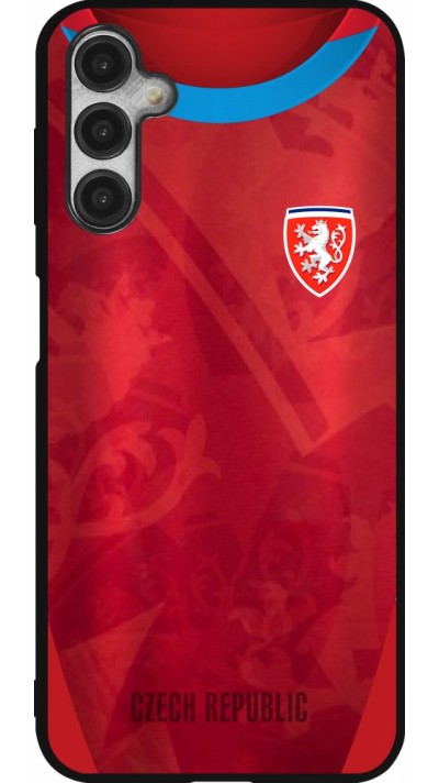 Samsung Galaxy A14 5G Case Hülle - Silikon schwarz Tschechische Republik personalisierbares Fussballtrikot Samsung Galaxy A14 5G Case Hülle - Silikon schwarz Tschechische Republik personalisierbares Fussballtrikot