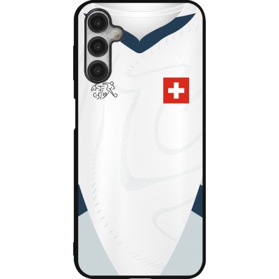 Samsung Galaxy A14 5G Case Hülle - Silikon schwarz Schweiz Away personalisierbares Fussballtrikot