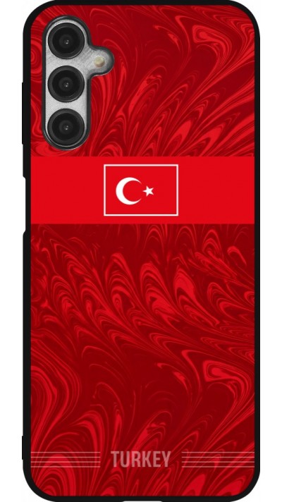 Coque Samsung Galaxy A14 5G - Silicone rigide noir Maillot de football Turquie 2026 personnalisable