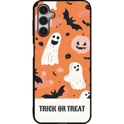 Samsung Galaxy A14 5G Case Hülle - Silikon schwarz Halloween 2025 Trick treat