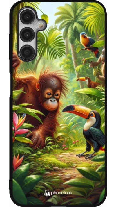 Samsung Galaxy A14 5G Case Hülle - Silikon schwarz Tropischer Dschungel Tayrona Samsung Galaxy A14 5G Case Hülle - Silikon schwarz Tropischer Dschungel Tayrona