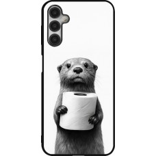 Samsung Galaxy A14 5G Case Hülle - Silikon schwarz Otter Toilettenpapier