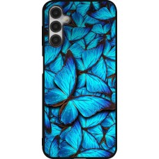 Samsung Galaxy A14 5G Case Hülle - Silikon schwarz Papillon bleu