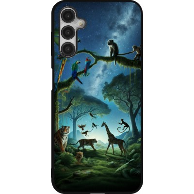 Samsung Galaxy A14 5G Case Hülle - Silikon schwarz Paradies der exotischen Tiere