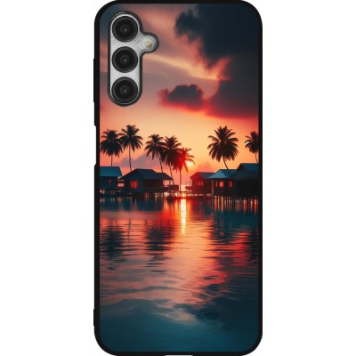 Samsung Galaxy A14 5G Case Hülle - Silikon schwarz Paradies Malediven