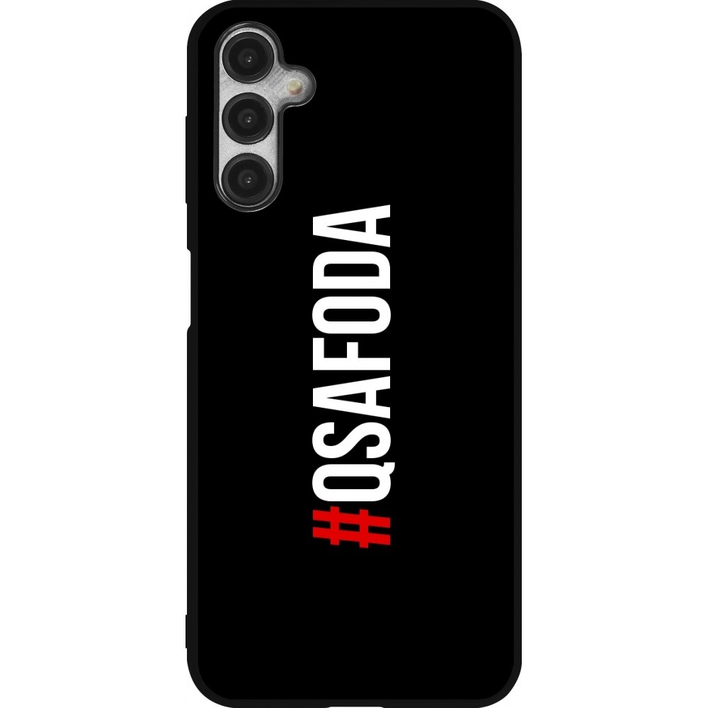 Coque Samsung Galaxy A14 5G - Silicone rigide noir Qsafoda 1