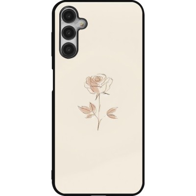 Samsung Galaxy A14 5G Case Hülle - Silikon schwarz Rosa Sand Minimalistisch