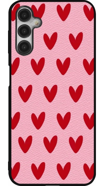 Samsung Galaxy A14 5G Case Hülle - Silikon schwarz Saint Valentines Day 26 Pattern heart