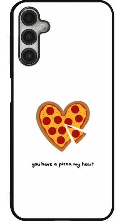 Samsung Galaxy A14 5G Case Hülle - Silikon schwarz Saint Valentines Day 26 You have my pizza heart
