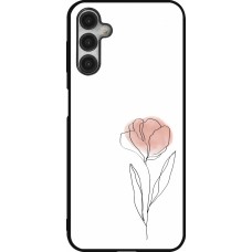 Coque Samsung Galaxy A14 5G - Silicone rigide noir Spring 23 minimalist flower