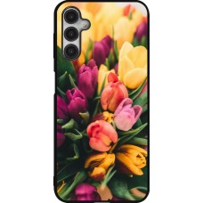 Samsung Galaxy A14 5G Case Hülle - Silikon schwarz Bouquet of tulips Spring 2026