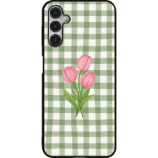 Samsung Galaxy A14 5G Case Hülle - Silikon schwarz Green vichy tulips Spring 2026