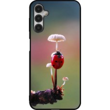 Samsung Galaxy A14 5G Case Hülle - Silikon schwarz Ladybird on a mushroom Spring 2026