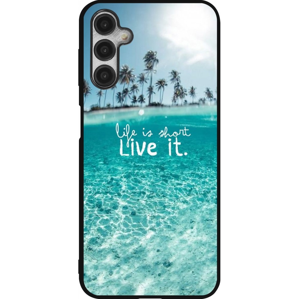 Coque Samsung Galaxy A14 5G - Silicone rigide noir Summer 18 24
