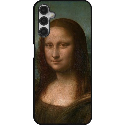Samsung Galaxy A14 5G Case Hülle - Silikon schwarz Kunstbild - Mona Lisa - Leonardo de Vinci