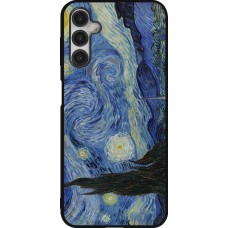 Samsung Galaxy A14 5G Case Hülle - Silikon schwarz Kunstbild - Sternennacht - Van Gogh