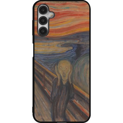 Samsung Galaxy A14 5G Case Hülle - Silikon schwarz Kunstbild - Der Schrei - Edvard Munch